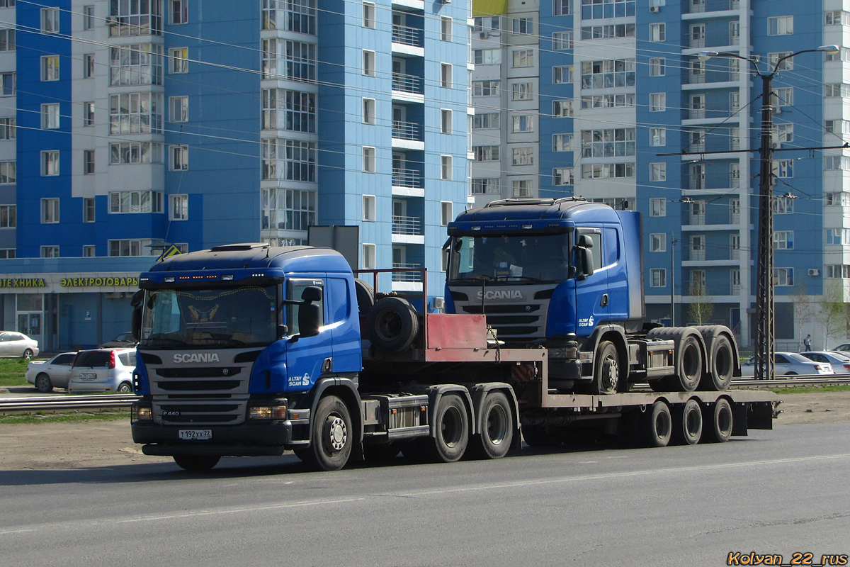 Алтайский край, № Т 192 ХХ 22 — Scania ('2011) P440; Алтайский край — Автомобили с нечитаемыми на фото номерами