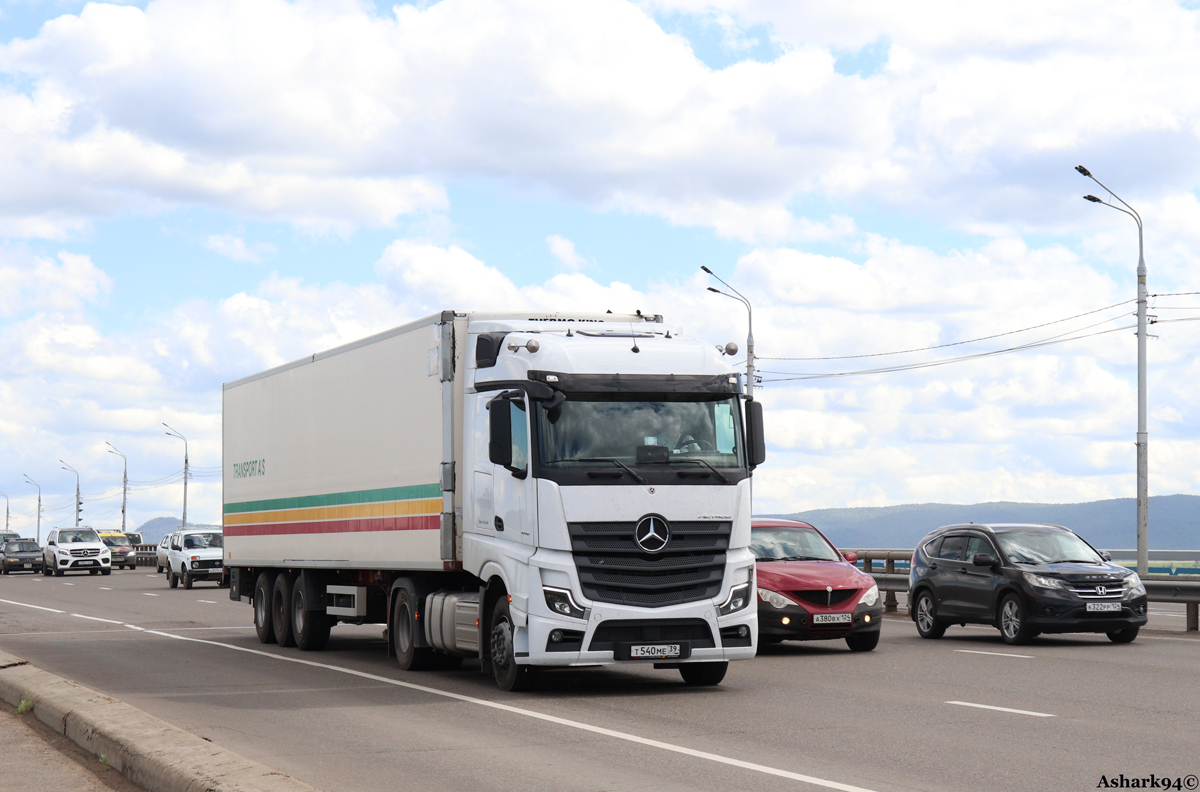 Калининградская область, № Т 540 МЕ 39 — Mercedes-Benz Actros ('2022) [LRD]