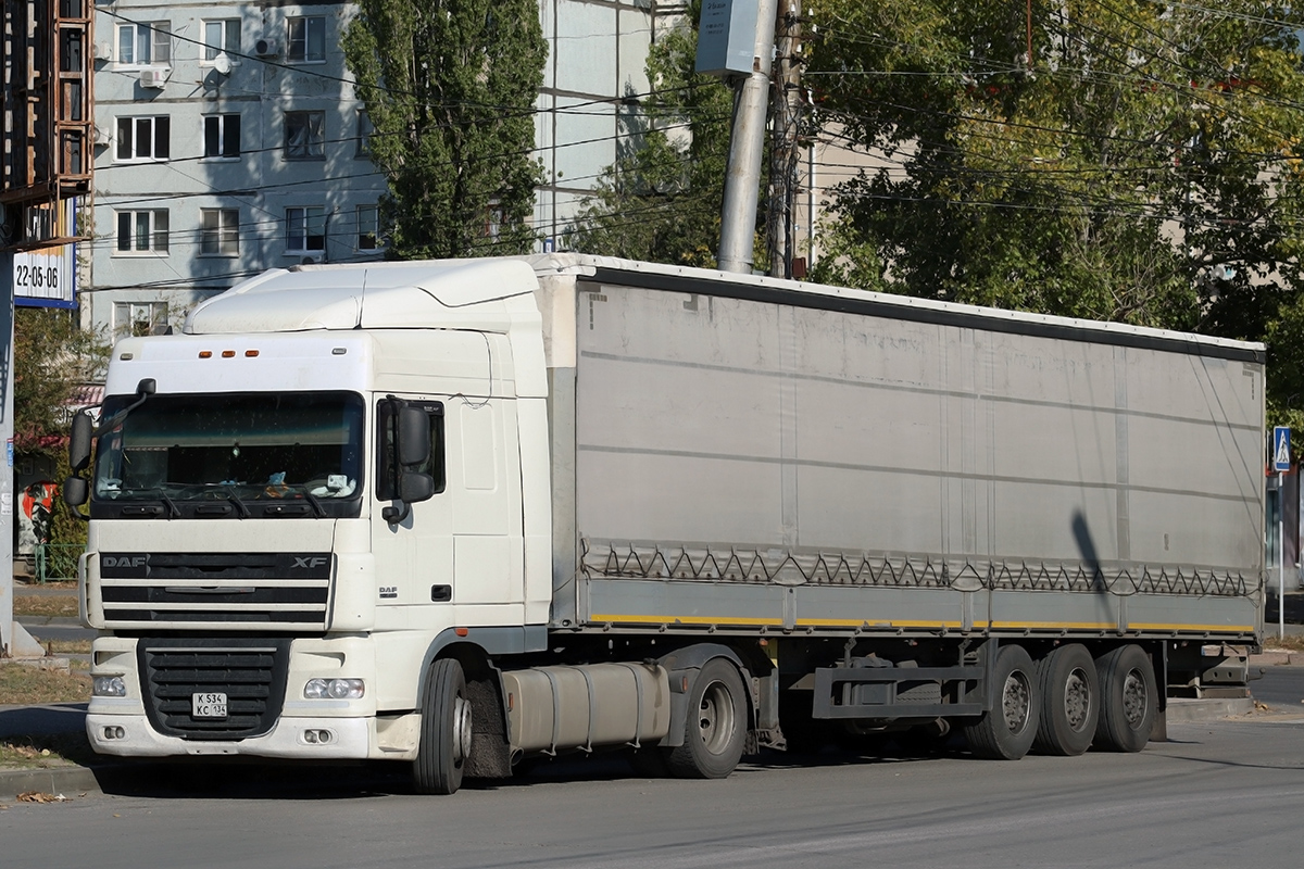 Волгоградская область, № К 534 КС 134 — DAF XF105 FT