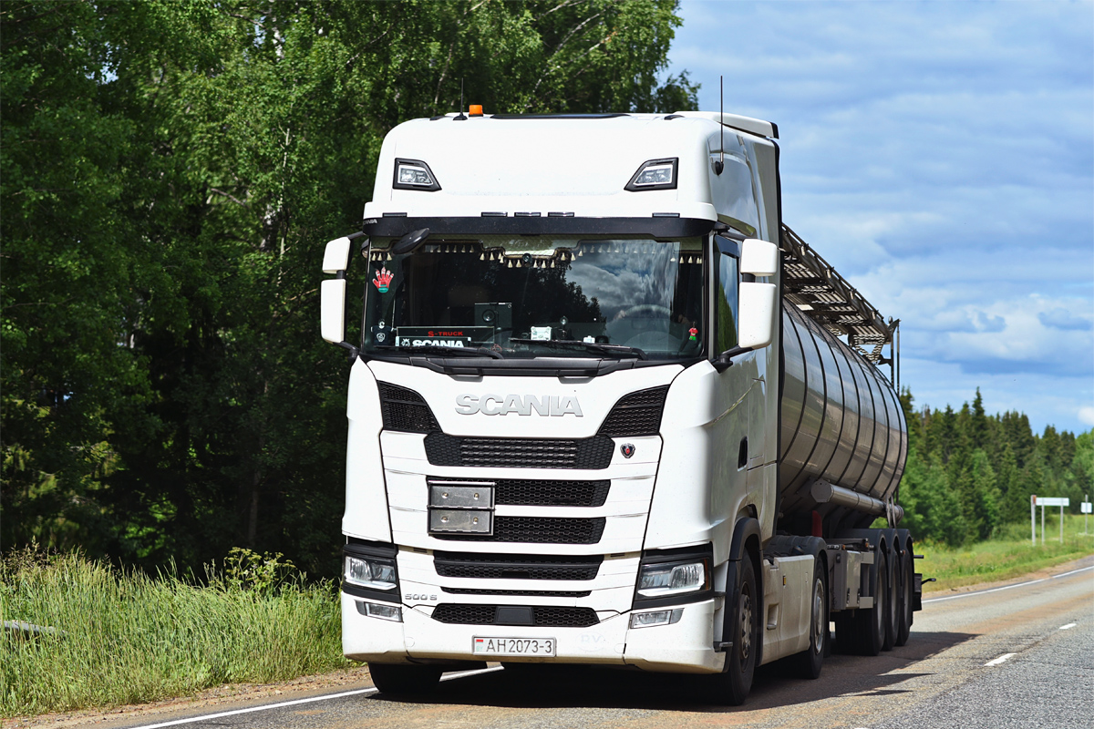 Гомельская область, № AH 2073-3 — Scania ('2016) S500