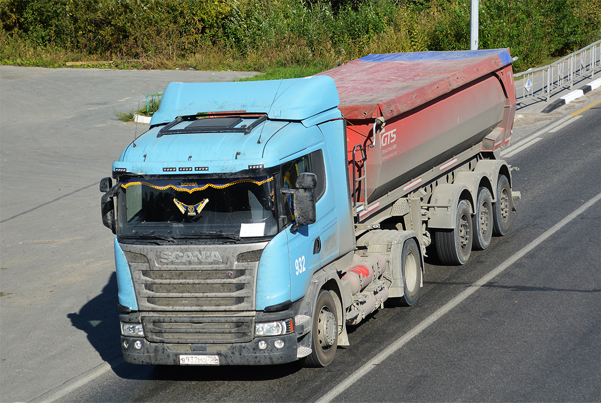 Московская область, № В 932 МО 750 — Scania ('2013, общая модель)