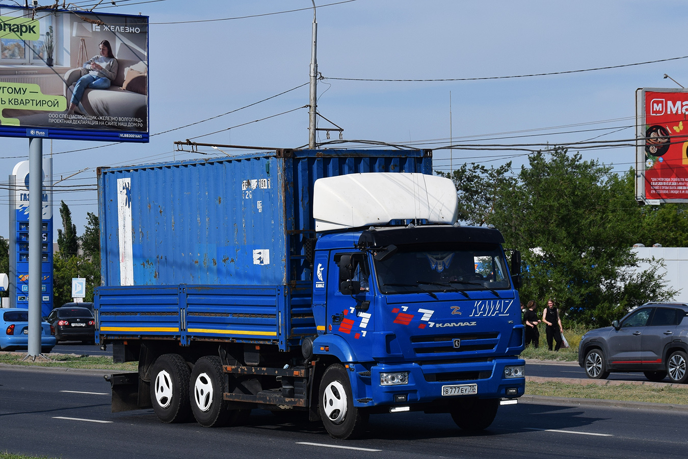 Томская область, № В 777 ЕУ 70 — КамАЗ-65117 (общая модель)