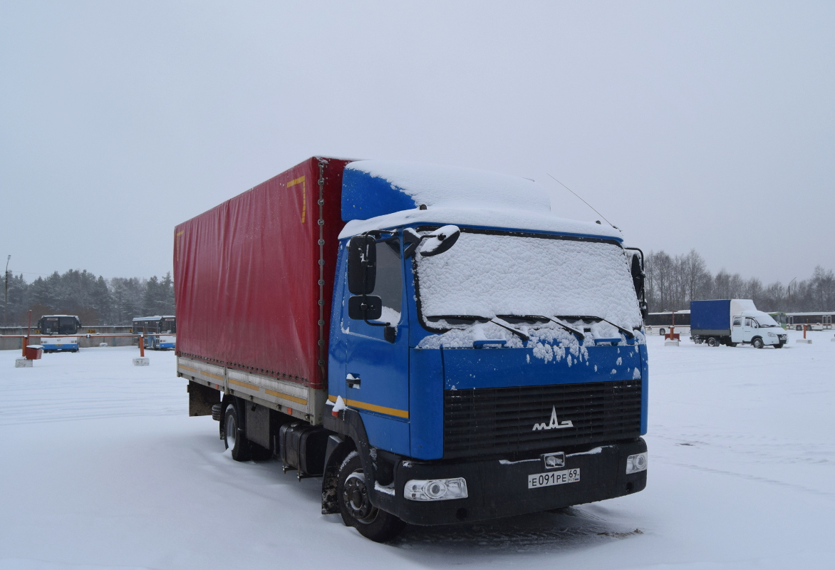 Тверская область, № Е 091 РЕ 69 — МАЗ-437130