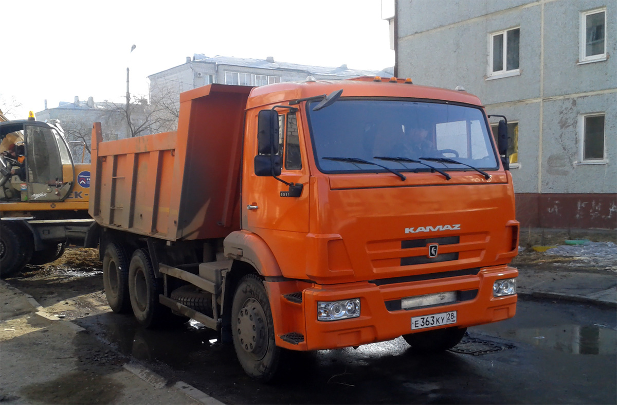 Амурская область, № Е 363 КУ 28 — КамАЗ-65115-N3(78)