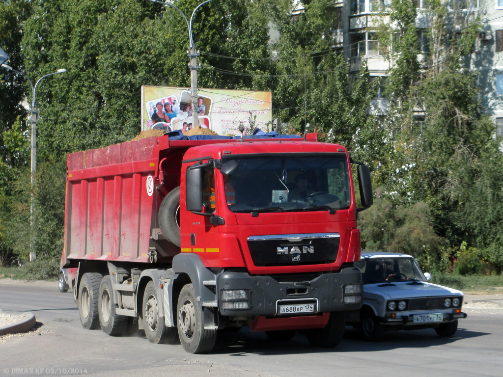 Волгоградская область, № А 688 АР 134 — MAN TGS 41.390