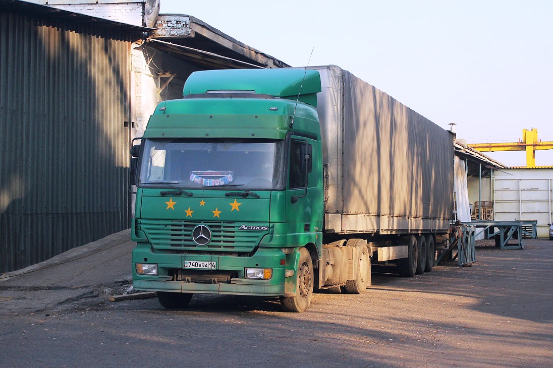 Павлодарская область, № 740 ARA 14 — Mercedes-Benz Actros ('1997) 1840