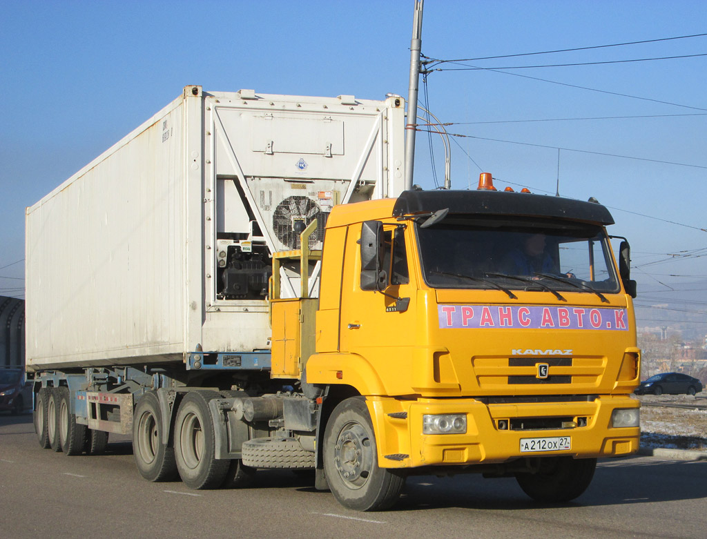 Бурятия, № А 212 ОХ 27 — КамАЗ-65116-N3(78)
