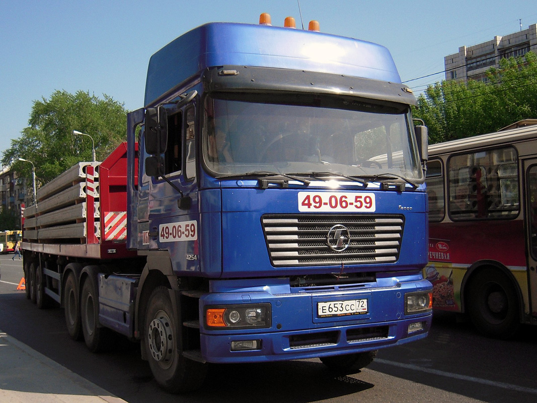 Тюменская область, № Е 653 СС 72 — Shaanxi Shacman F2000 SX425x