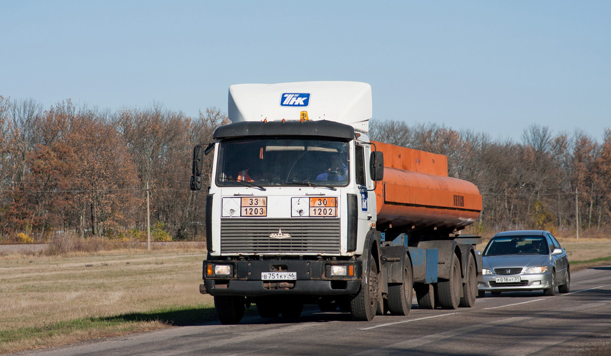 Курская область, № В 751 КУ 46 — МАЗ-54324