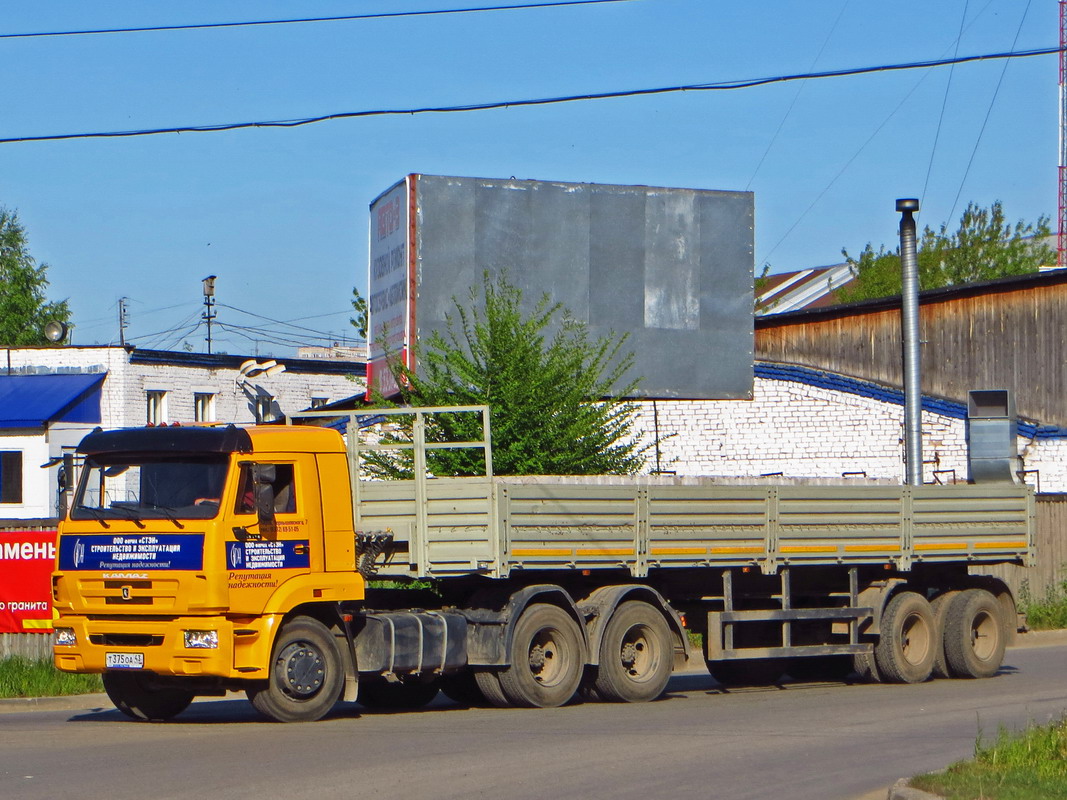 Кировская область, № Т 375 ОА 43 — КамАЗ-65116-N3(78)