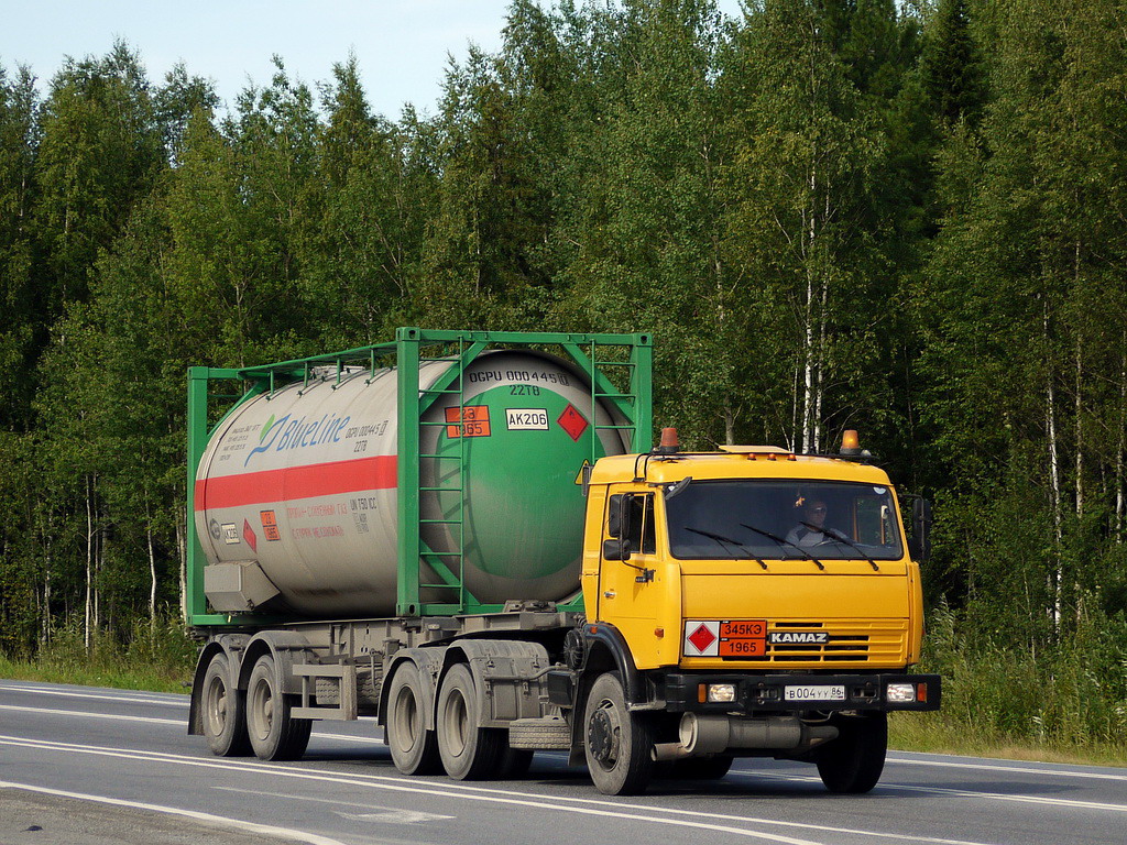 Ханты-Мансийский автоном.округ, № В 004 УУ 86 — КамАЗ-65116-N3(78)