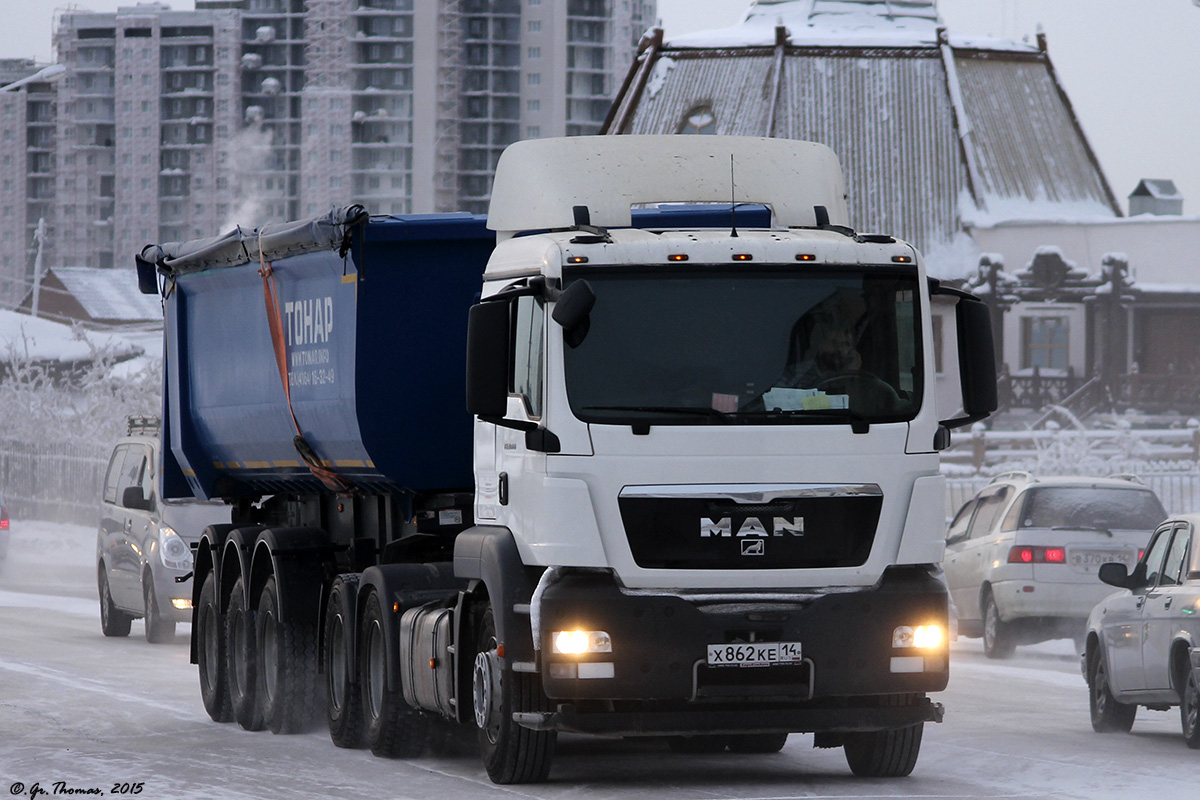 Саха (Якутия), № Х 862 КЕ 14 — MAN TGS 33.480