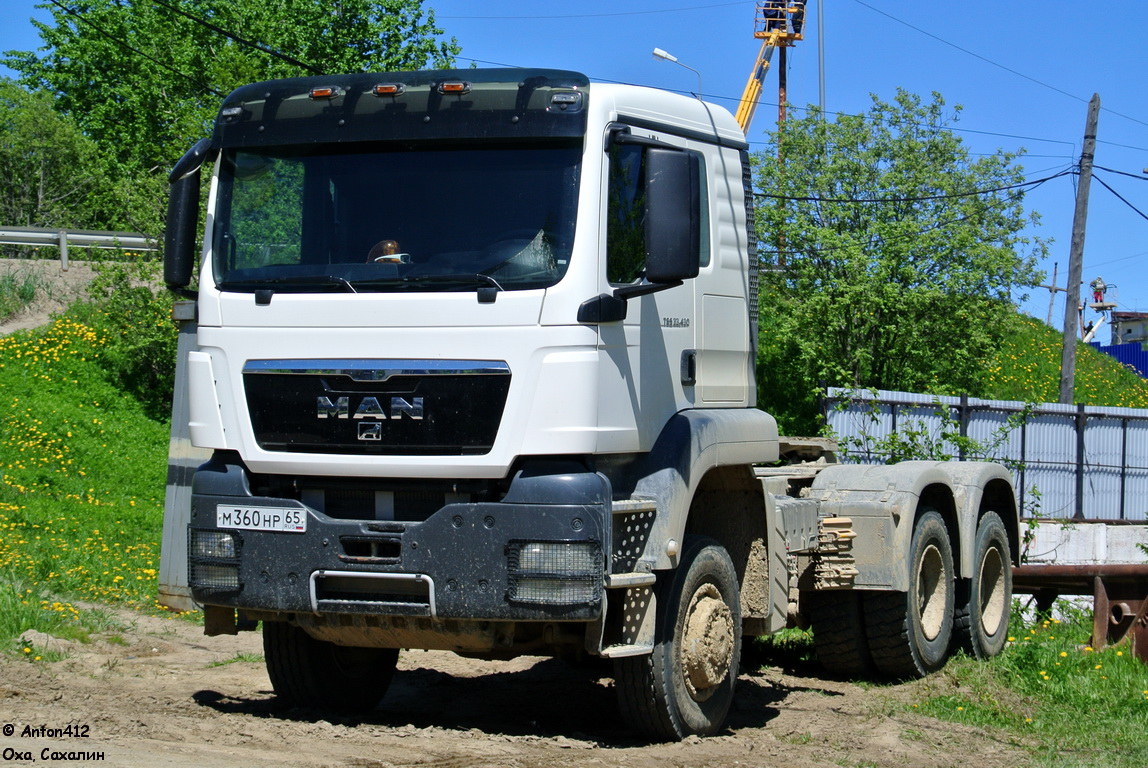 Сахалинская область, № М 360 НР 65 — MAN TGS 33.480