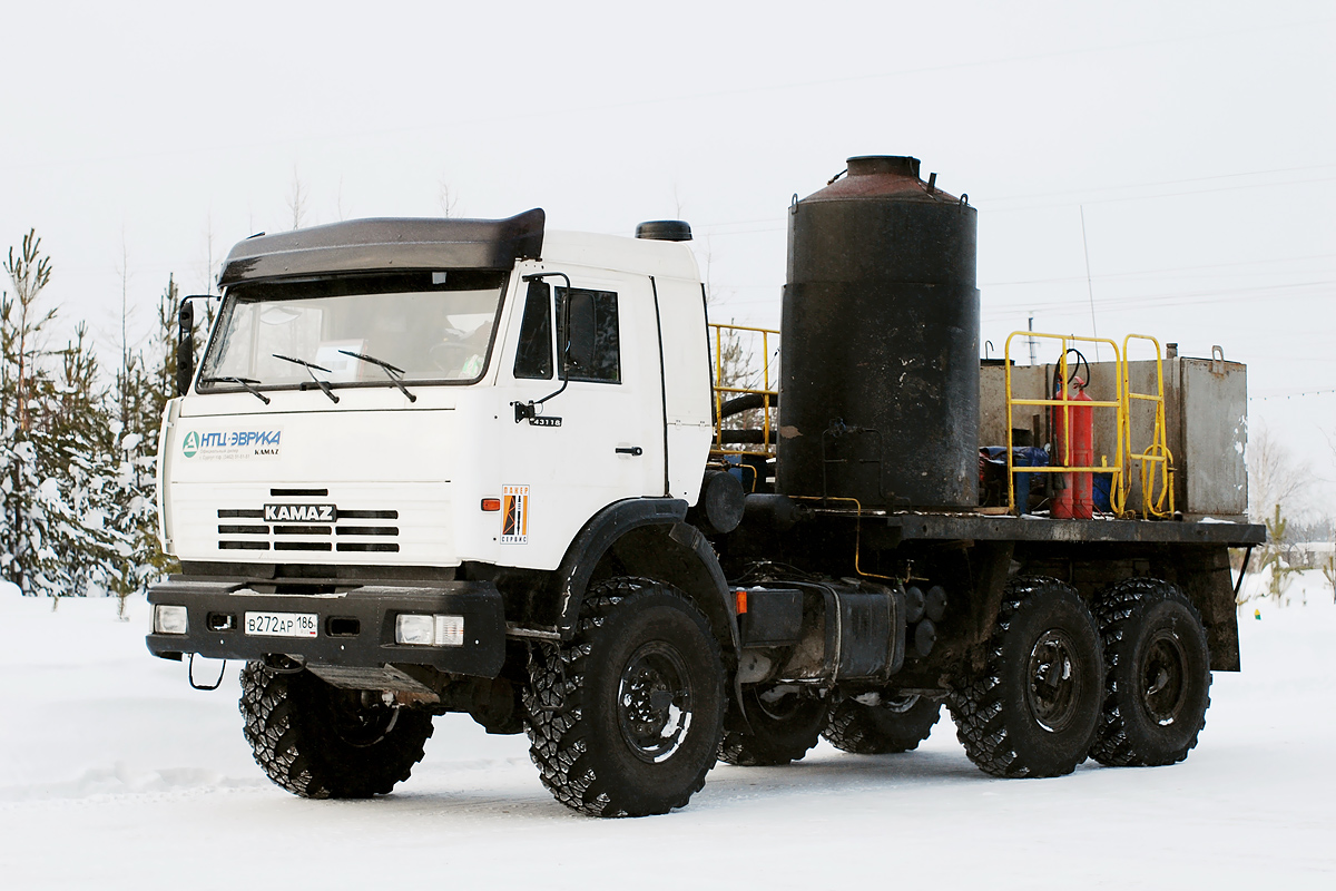 Ханты-Мансийский автоном.округ, № В 272 АР 186 — КамАЗ-43118-10 [43118K]
