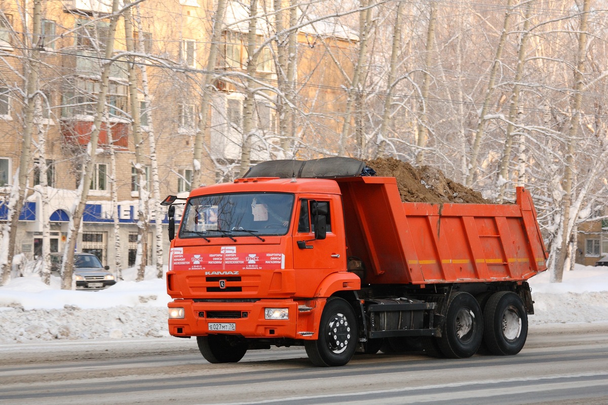 Томская область, № Е 027 МТ 70 — КамАЗ-65115-N3(78)