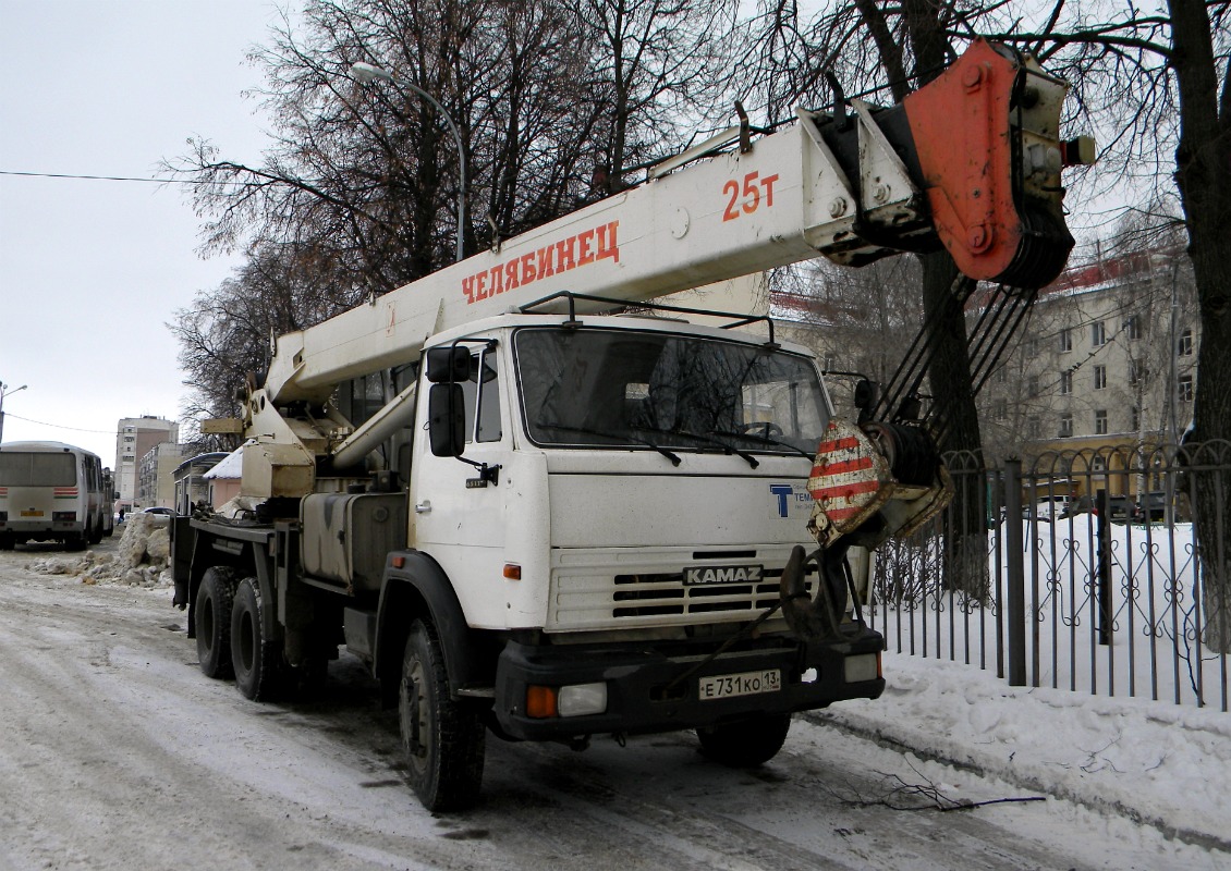 Мордовия, № Е 731 КО 13 — КамАЗ-65115-62