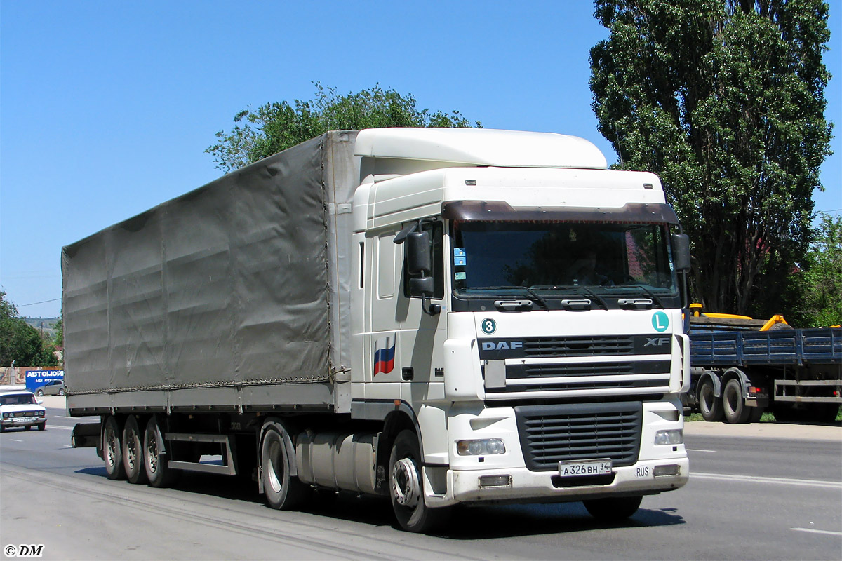 Волгоградская область, № А 326 ВН 34 — DAF XF95 FT
