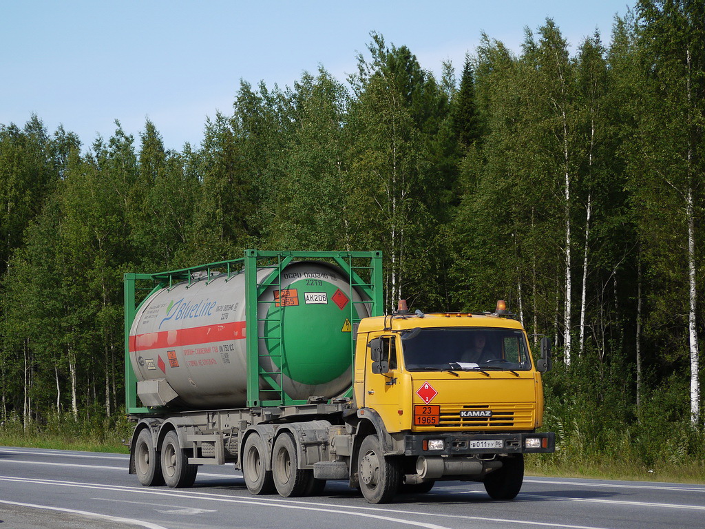 Ханты-Мансийский автоном.округ, № В 011 УУ 86 — КамАЗ-65116-N3(78)