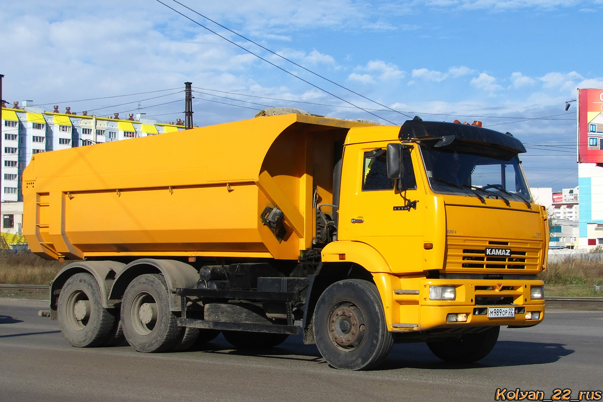 Алтайский край, № М 989 ОР 22 — КамАЗ-6520-B4(10)