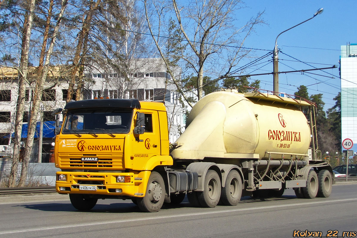 Алтайский край, № Х 406 УК 22 — КамАЗ-65116-62