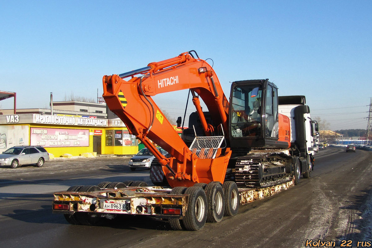 Алтайский край, № АН 8963 22 —  Модель неизвестна; Алтайский край, № 5103 ЕЕ 22 — Hitachi ZX200 (общая модель)