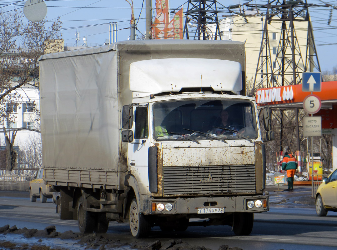 Нижегородская область, № Т 174 ХР 52 — МАЗ-437041