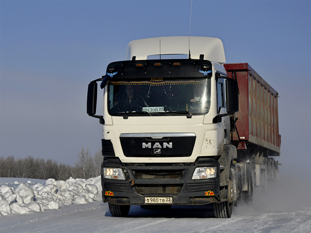 Алтайский край, № Х 980 ТВ 22 — MAN TGS 19.400