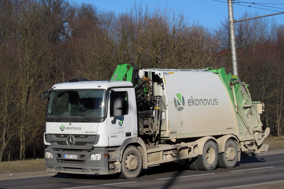 Литва, № GAF 457 — Mercedes-Benz Actros ('2009) 2532