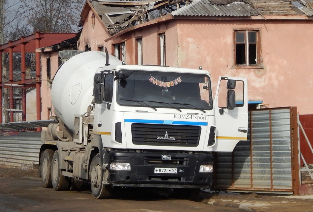Орловская область, № М 872 СМ 57 — МАЗ-6312B5