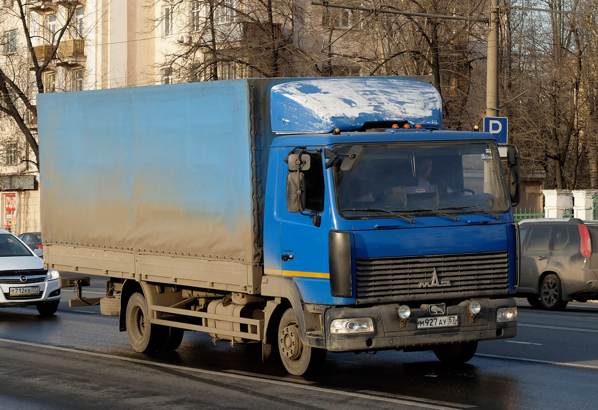 Орловская область, № М 927 АУ 57 — МАЗ-437143