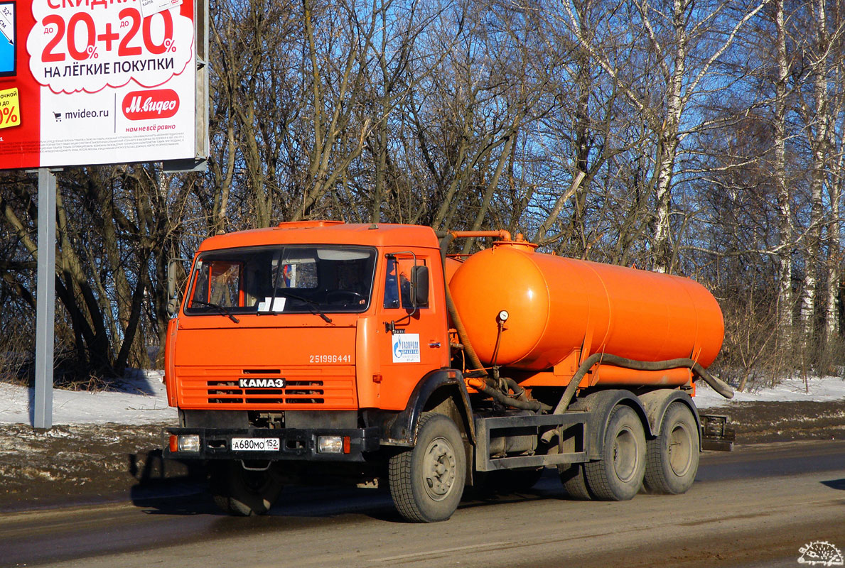 Нижегородская область, № А 680 МО 152 — КамАЗ-53215-15 [53215R]