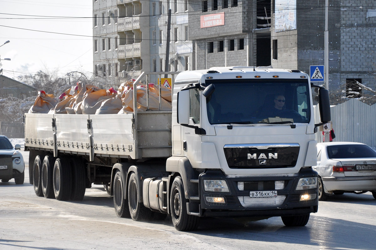 Саха (Якутия), № В 316 КК 14 — MAN TGS 26.440