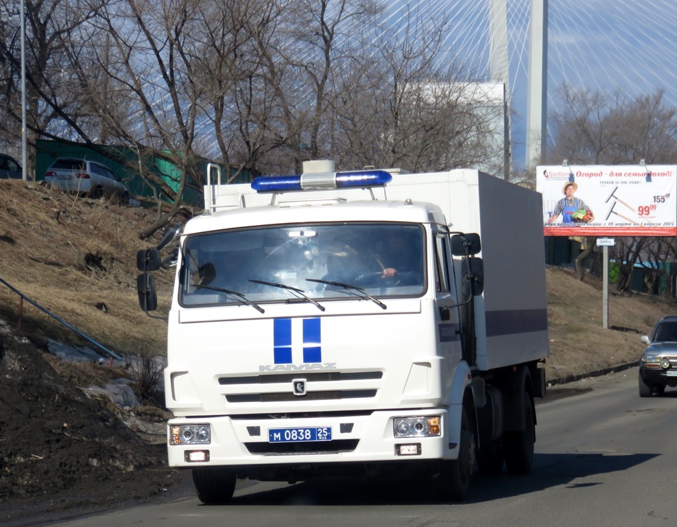 Приморский край, № М 0838 25 — КамАЗ-4308-C4(25)