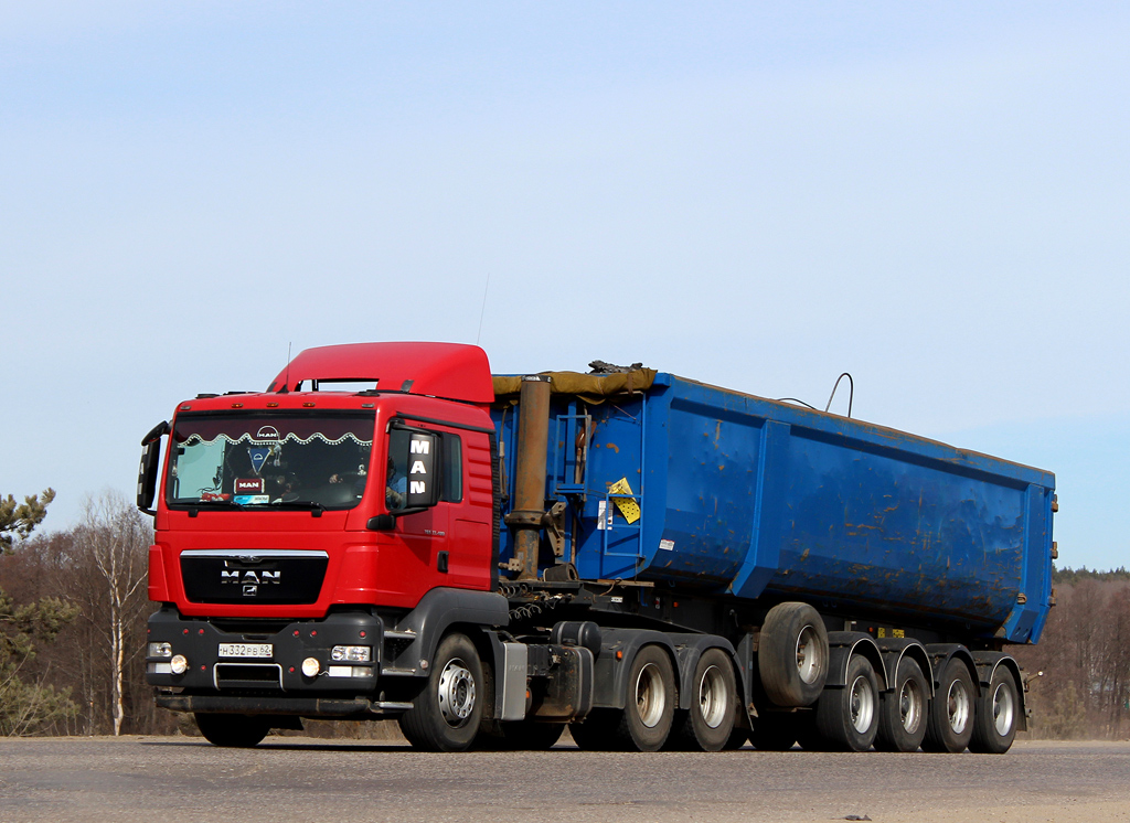 Рязанская область, № Н 332 РВ 62 — MAN TGS 33.480