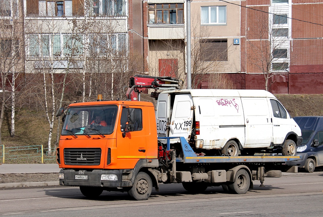 Москва, № Т 449 ЕА 77 — МАЗ-4371P2
