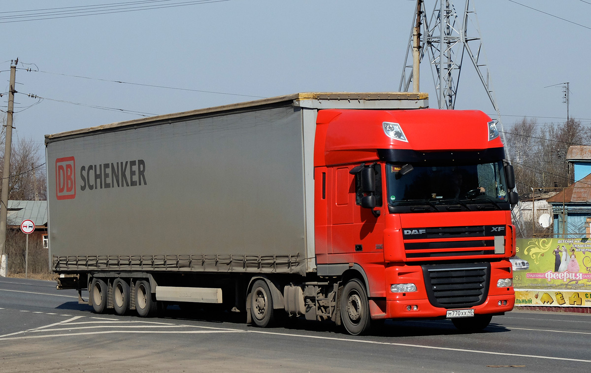 Калужская область, № М 770 ХХ 40 — DAF XF105 FT