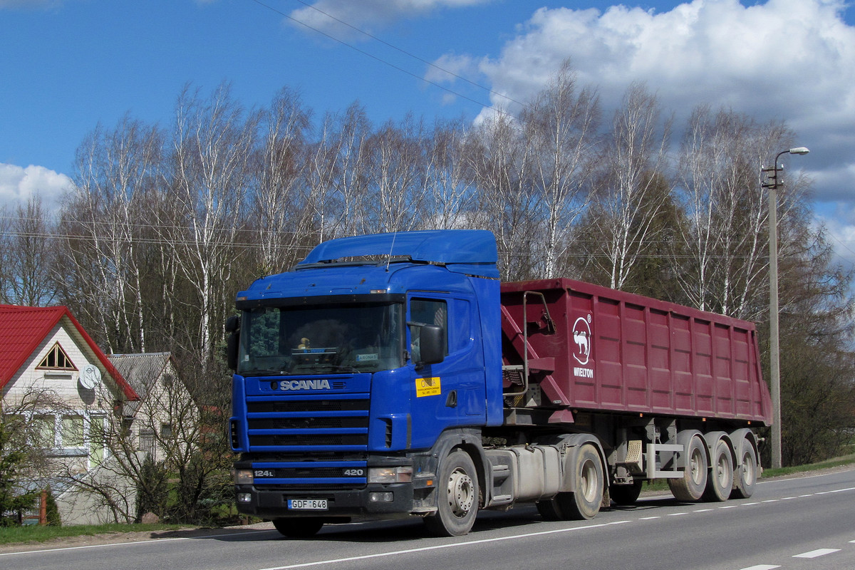 Литва, № GDF 648 — Scania ('1996) R124L