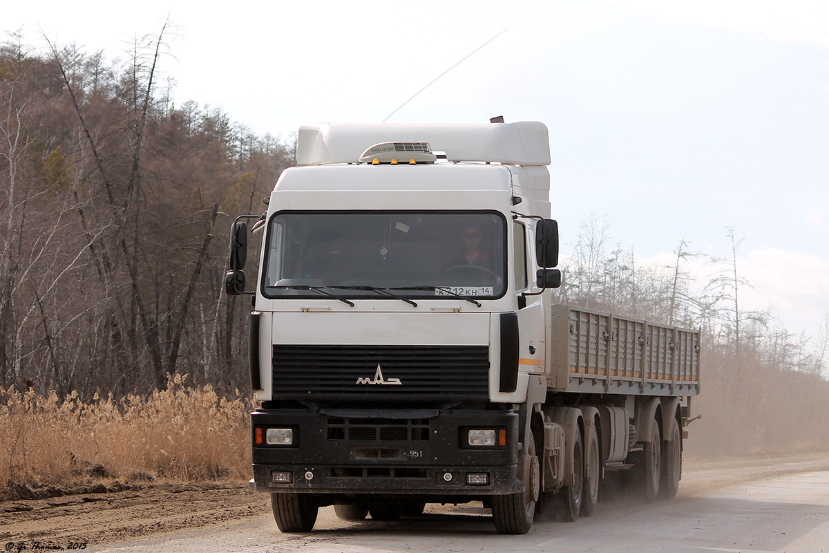 Саха (Якутия), № К 712 КН 14 — МАЗ-6430A9