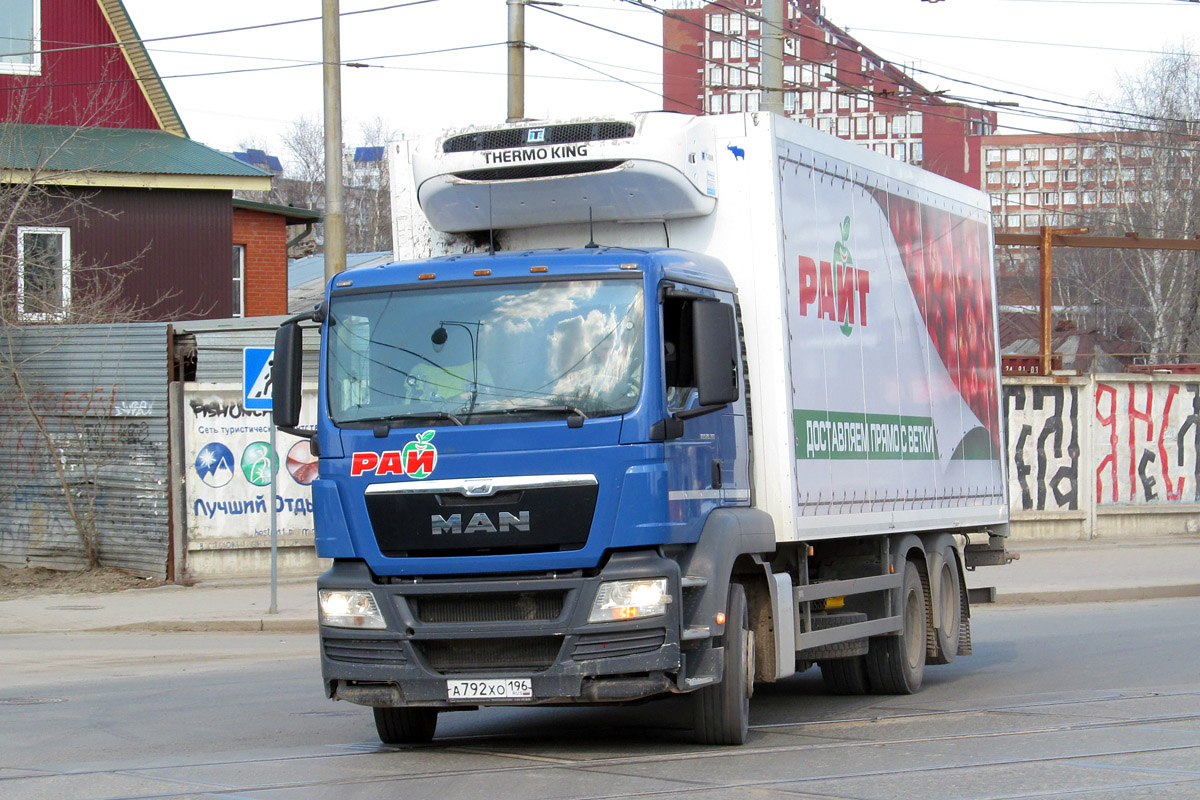 Свердловская область, № А 792 ХО 196 — MAN TGS 28.360