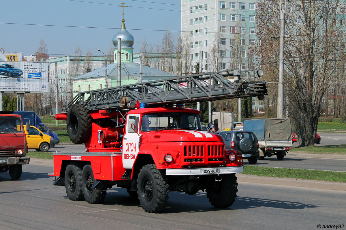 Пензенская область, № В 029 МА 58 — ЗИЛ-131 (общая модель)