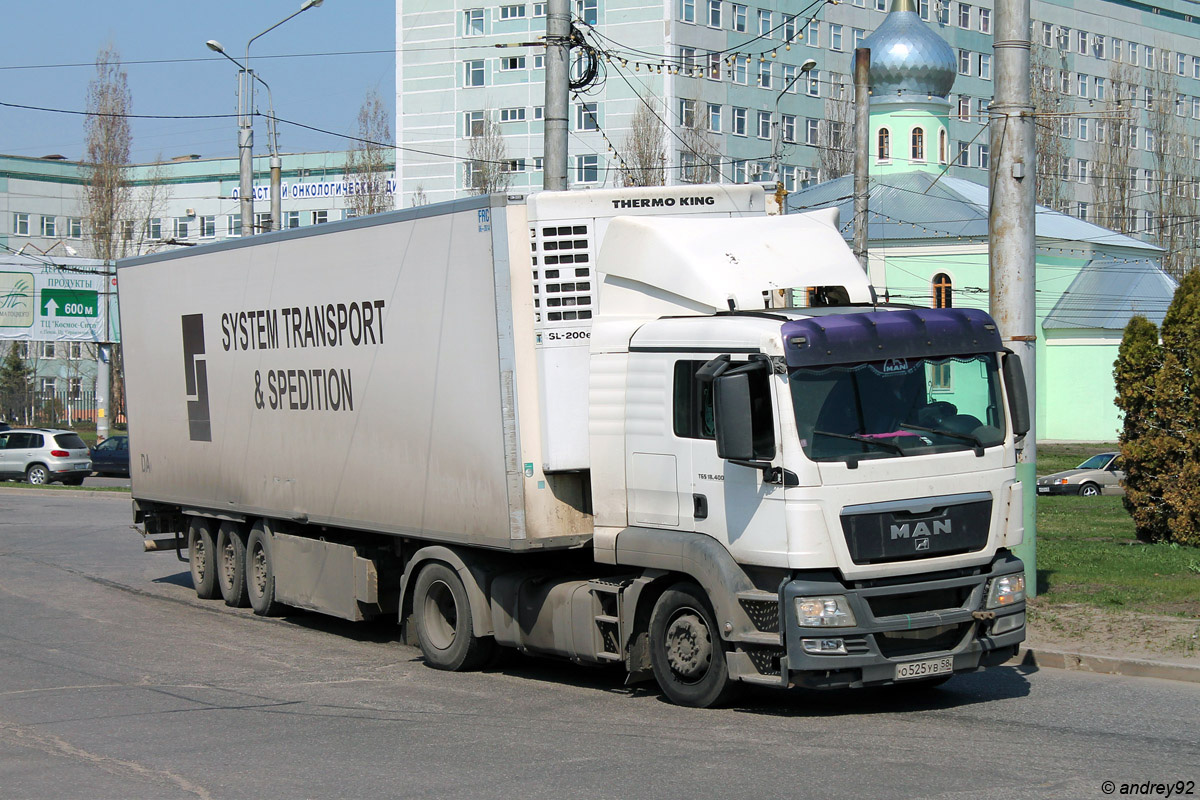 Пензенская область, № О 525 УВ 58 — MAN TGS 18.400