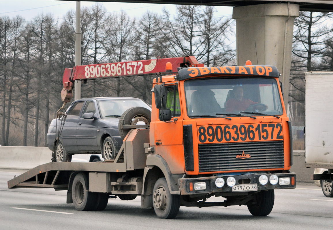 Пензенская область, № А 797 ХХ 58 — МАЗ-4371P2