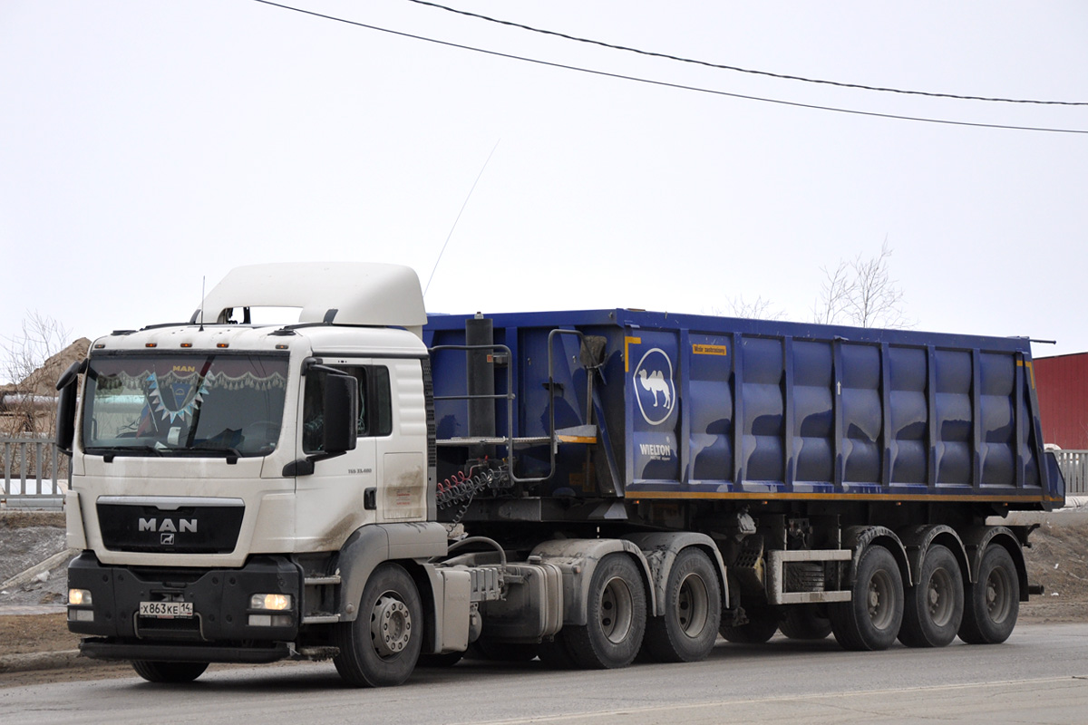 Саха (Якутия), № Х 863 КЕ 14 — MAN TGS 33.480
