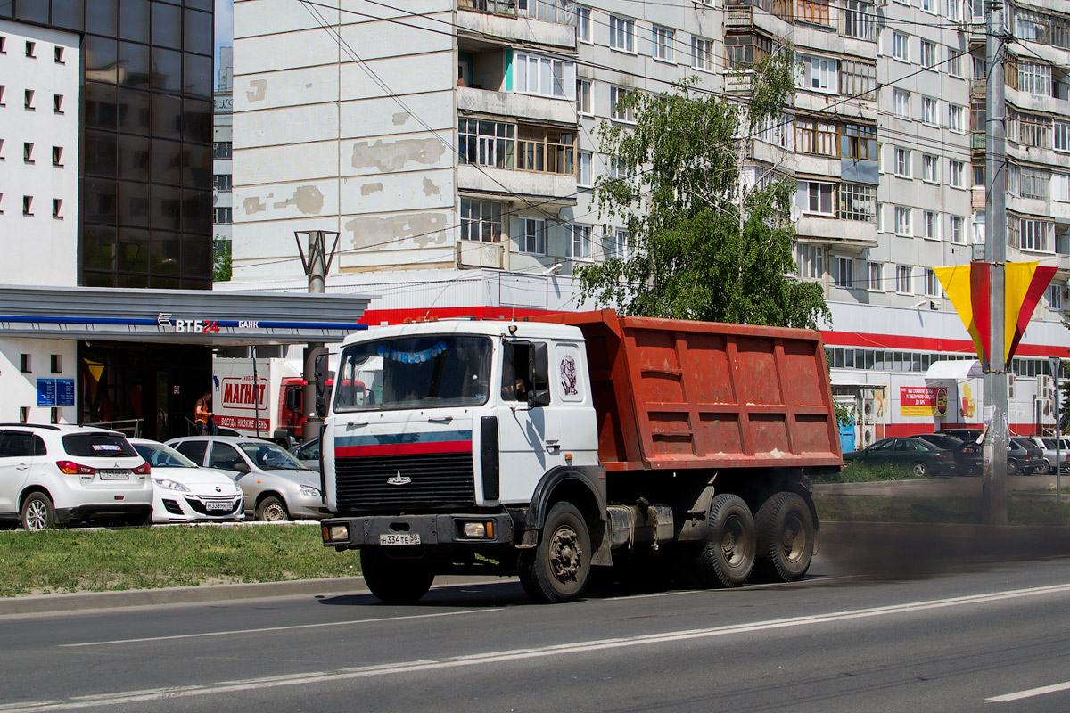 Пензенская область, № Н 334 ТЕ 58 — МАЗ-5516 [551600]
