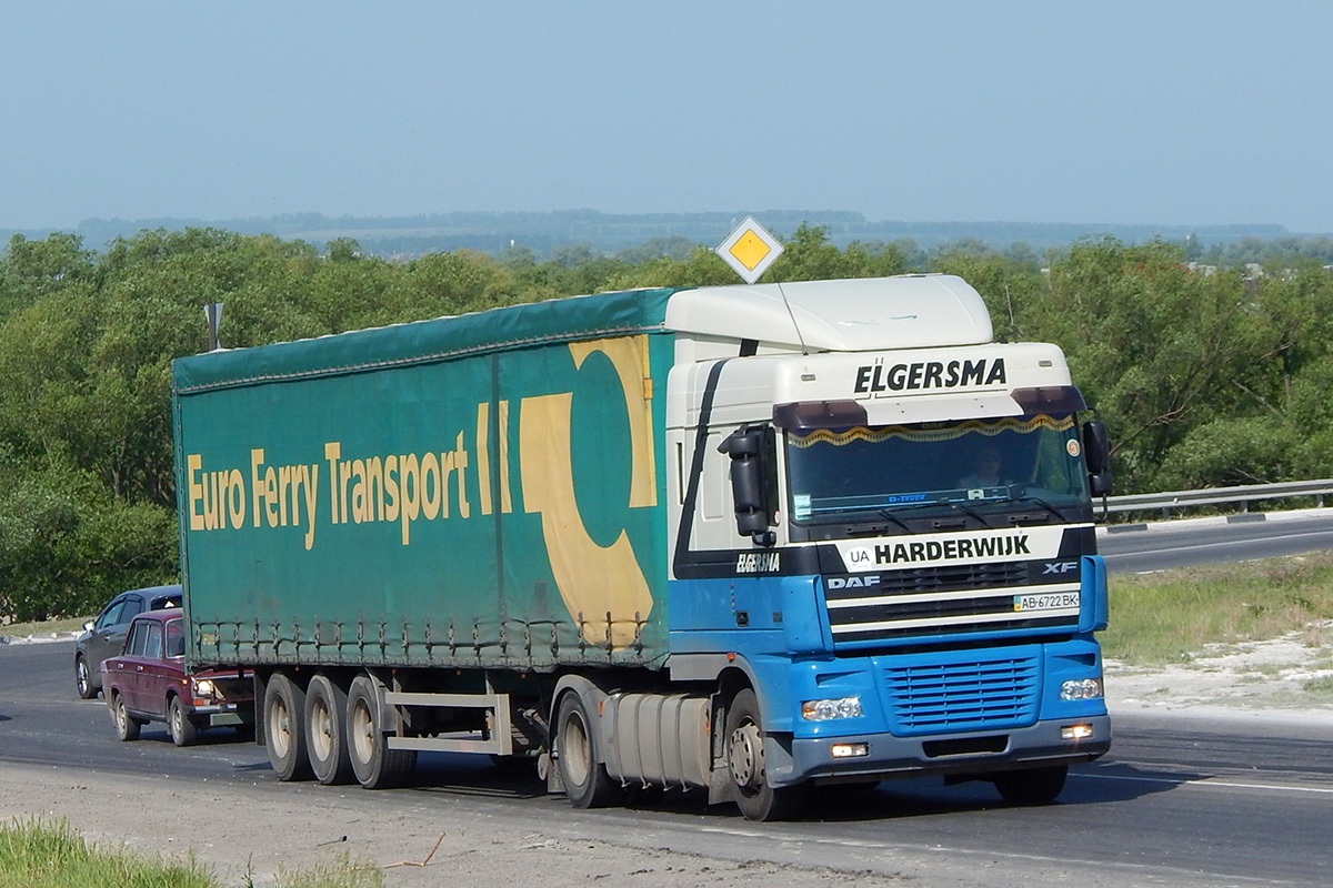 Винницкая область, № АВ 6722 ВК — DAF XF95 FT