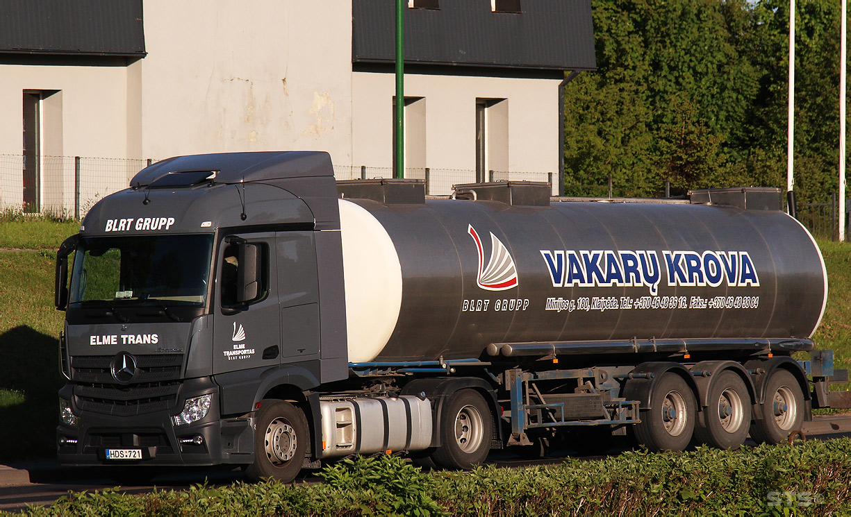 Литва, № HDS 721 — Mercedes-Benz Actros ('2011) 1843