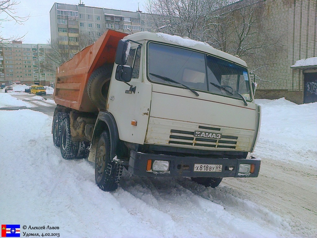 Тверская область, № Х 818 ВУ 69 — КамАЗ-55111-02 [55111C]