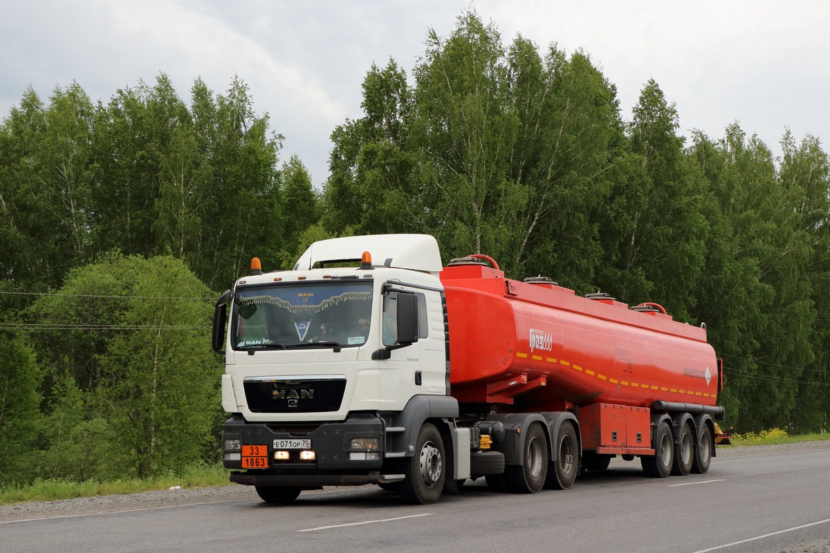 Томская область, № Е 071 ОР 70 — MAN TGS 33.440