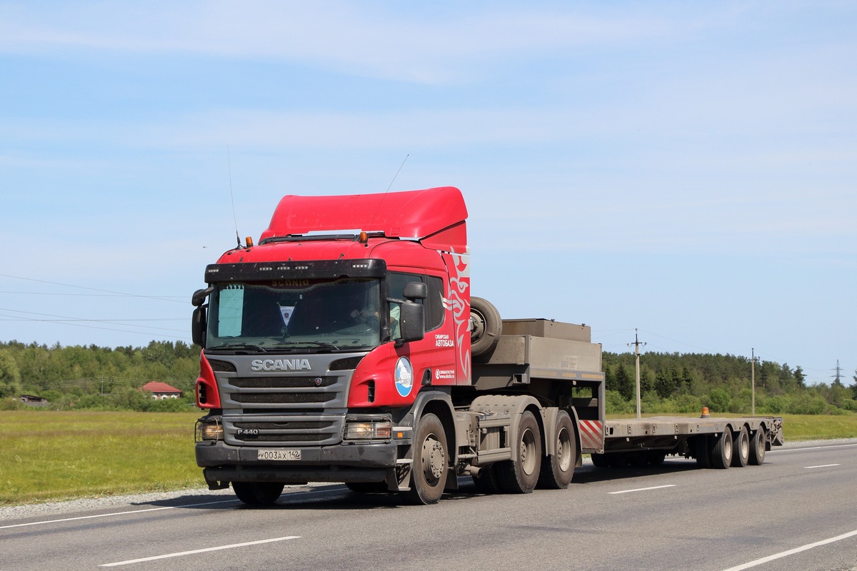 Кемеровская область, № У 003 АХ 142 — Scania ('2011) P440
