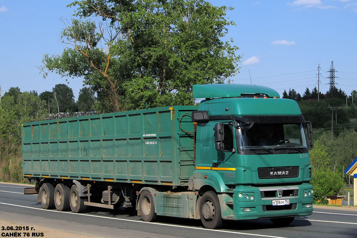 Нижегородская область, № 374 — КамАЗ-5490-T5(68)
